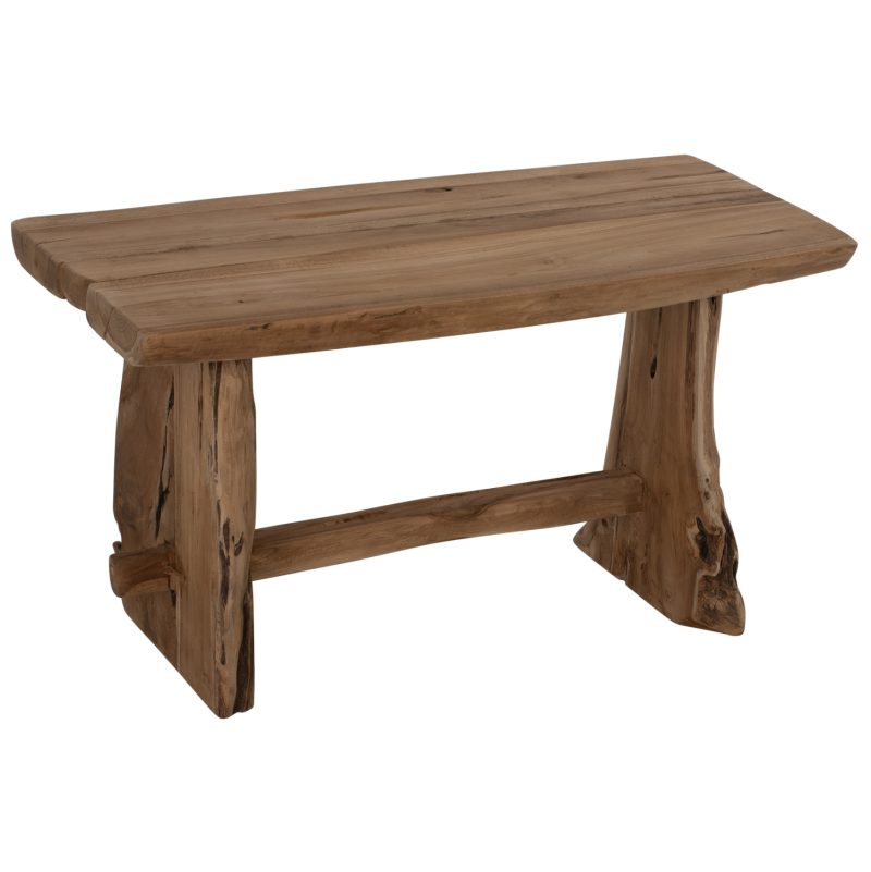 ΠΑΓΚΑΚΙ YEDI HM9347 ΑΠΟ ΜΑΣΙΦ ΞΥΛΟ TEAK ΦΥΣΙΚΟ 80X40X44Y εκ.