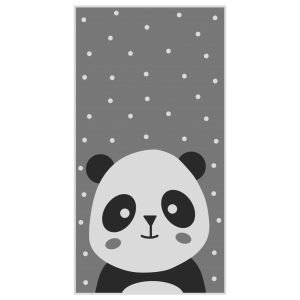 ΠΑΙΔΙΚΟ ΧΑΛΙ ΜΕ ΚΡΟΣΙΑ ΣΕΙΡΑ KIDDER HM7678.14 PANDA ΓΚΡΙ 80Χ150 εκ.