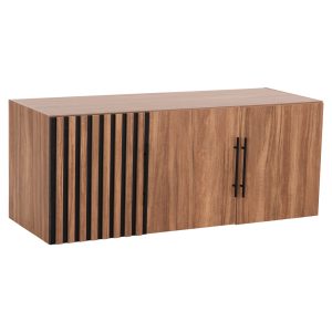 ΝΤΟΥΛΑΠΑ 2ΦΥΛΛΗ 180X60X210Υεκ. ΣΥΡΟΜΕΝΗ ΜΕ ΚΑΘΡΕΠΤΗ SONAMA OAK HM2437
