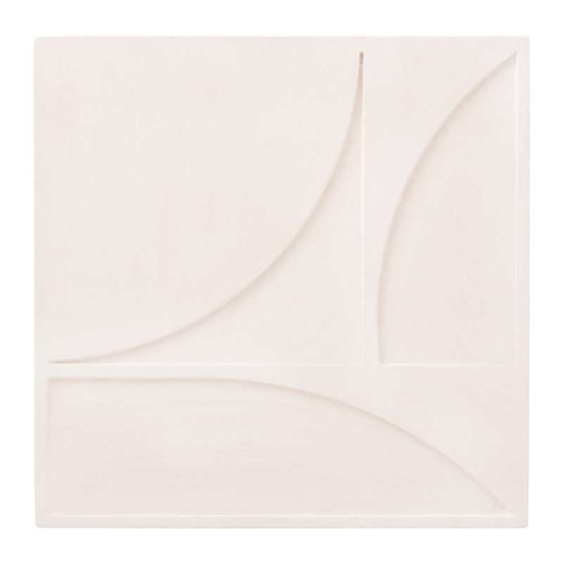 ΠΙΝΑΚΑΣ ΤΕΤΡΑΓΩΝΟΣ ΣΕΙΡΑ SANTORINI HM4508 MDF ΣΕ ΥΠΟΛΕΥΚΟ ΧΡΩΜΑ 80x4(πάχος)x80Υεκ.