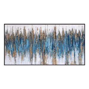 ΠΙΝΑΚΑΣ ΤΟΙΧΟΥ SEDIMENT (ΜΠΛΕ) HM4574.02 ΜΕ ΚΟΡΝΙΖΑ ΜΑΥΡΗ-ΚΑΜΒΑΣ 142x4.5x72Υεκ