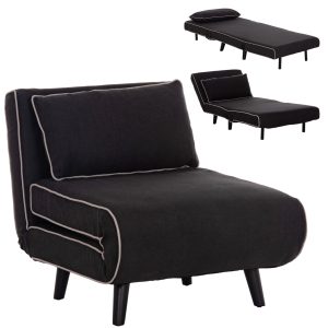 ΠΟΛΥΘΡΟΝΑ ΚΡΕΒΑΤΙ BRAXTON HM8425.03 ΜΑΥΡΟ ΥΦΑΣΜΑ 78x88x78Υεκ.