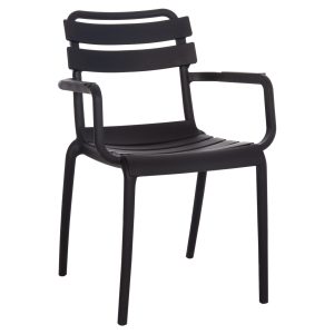 ΠΟΛΥΘΡΟΝΑ ΠΟΛΥΠΡΟΠΥΛΕΝΙΟΥ PHILLY HM6123.02 ΜΑΥΡΟ 58.5x49x83.5Υεκ.