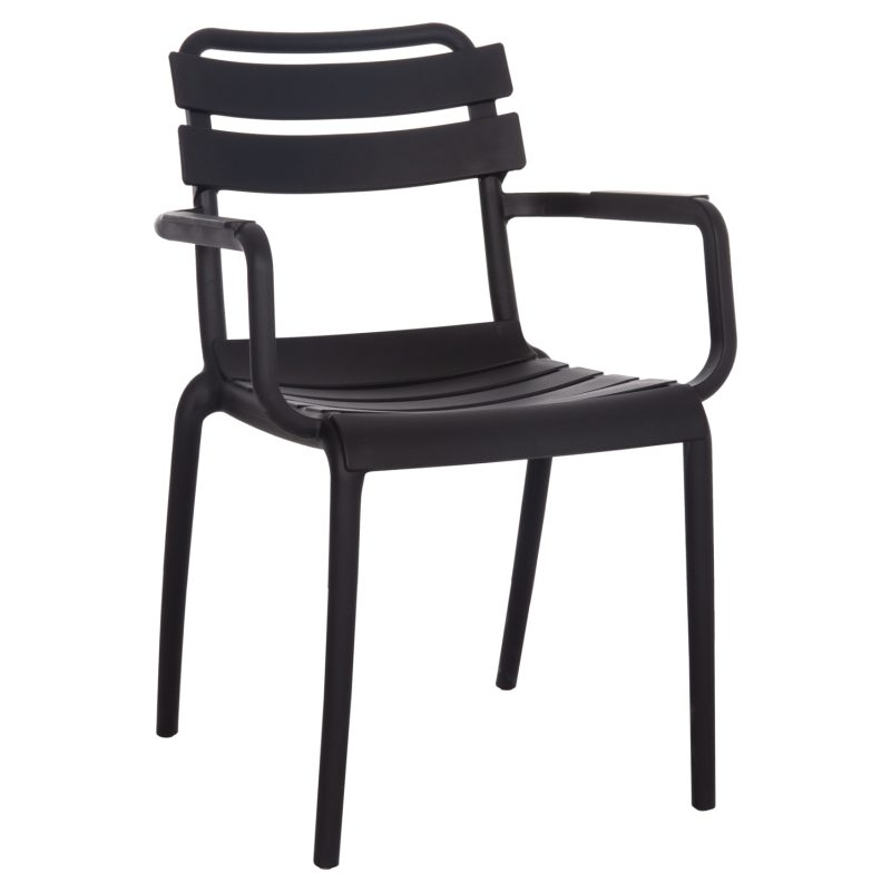 ΠΟΛΥΘΡΟΝΑ ΠΟΛΥΠΡΟΠΥΛΕΝΙΟΥ PHILLY HM6123.02 ΜΑΥΡΟ 58.5x49x83.5Υεκ.