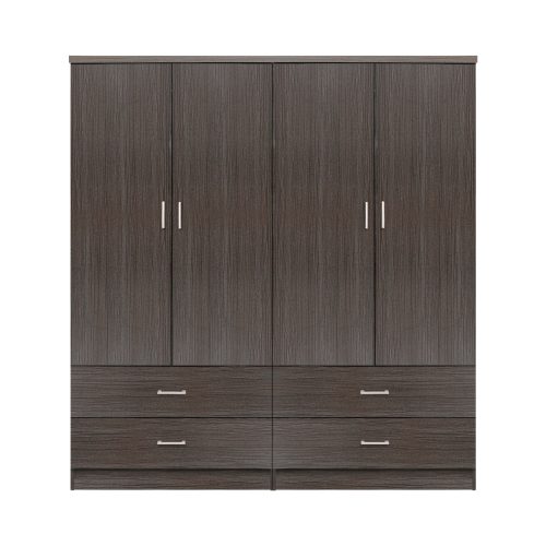 ΣΕΤ 2 ΤΜΧ ΝΤΟΥΛΑΠΑ 4ΦΥΛΛΗ ΜΕ 4 ΣΥΡΤΑΡΙΑ ZEBRANO 160X42X181 HM11349.01