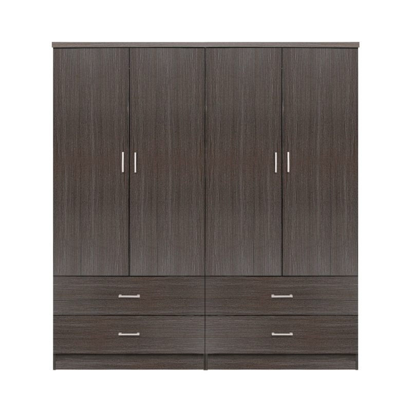 ΣΕΤ 2 ΤΜΧ ΝΤΟΥΛΑΠΑ 4ΦΥΛΛΗ ΜΕ 4 ΣΥΡΤΑΡΙΑ ZEBRANO 160X42X181 HM11349.01