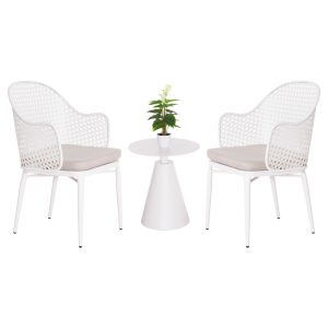 ΣΕΤ LOUNGE 3TMX ΕΞ.ΧΩΡΟΥ OREGO HM21106.02 ΑΛΟΥΜΙΝΙΟ ΣΕ ΛΕΥΚΟ