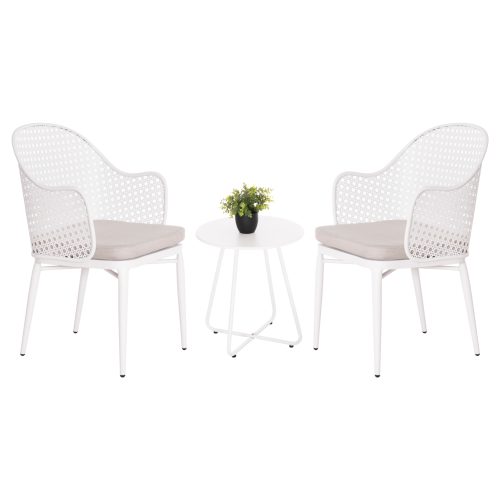 ΣΕΤ LOUNGE 3TMX ΕΞ.ΧΩΡΟΥ OREGO HM21107.02 ΑΛΟΥΜΙΝΙΟ & ΜΕΤΑΛΛΟ ΣΕ ΛΕΥΚΟ