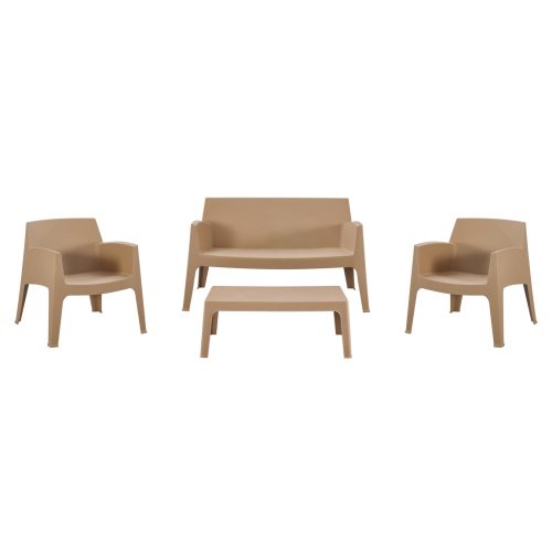 ΣΕΤ LOUNGE 4ΤΜΧ SLEEK HM21275.03 ΚΑΠΟΥΤΣΙΝΟ ΠΟΛΥΠΡΟΠΥΛΕΝΙΟ
