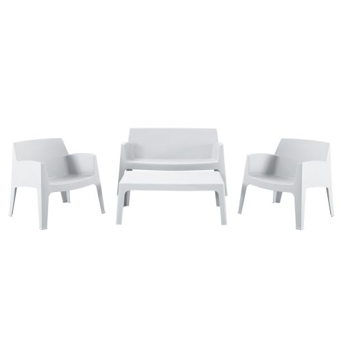 ΣΕΤ ΣΑΛΟΝΙ ΕΞ.ΧΩΡΟΥ 4ΤΜΧ SLEEK HM21268.01 ΛΕΥΚΟ ΠΟΛΥΠΡΟΠΥΛΕΝΙΟ