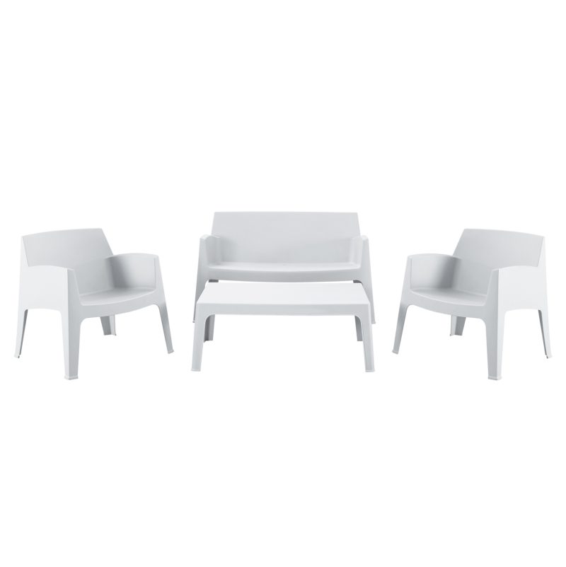ΣΕΤ ΣΑΛΟΝΙ ΕΞ.ΧΩΡΟΥ 4ΤΜΧ SLEEK HM21268.01 ΛΕΥΚΟ ΠΟΛΥΠΡΟΠΥΛΕΝΙΟ