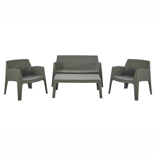 ΣΕΤ ΣΑΛΟΝΙ ΕΞ.ΧΩΡΟΥ 4ΤΜΧ SLEEK HM21268.05 DARK OLIVE GREEN ΠΟΛΥΠΡΟΠΥΛΕΝΙΟ
