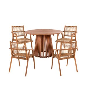 ΣΕΤ 3ΤΜΧ ΤΡΑΠΕΖΙ Φ60 & ΚΑΡΕΚΛΕΣ TWIST HM10307