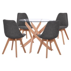 ΣΕΤ 3ΤΜΧ ΤΡΑΠΕΖΙ Φ60 & ΚΑΡΕΚΛΕΣ TWIST HM10307