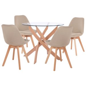 ΣΕΤ 3ΤΜΧ ΤΡΑΠΕΖΙ Φ60 & ΚΑΡΕΚΛΕΣ TWIST HM10307