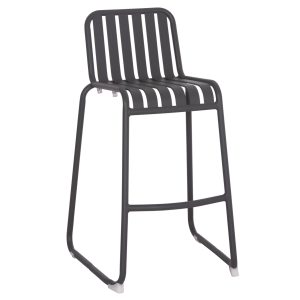 ΣΚΑΜΠΟ ΜΠΑΡ ΑΛΟΥΜΙΝΙΟΥ RACHEL HM6341.01 ΓΚΡΙ 47x56,5x98,5Υεκ.