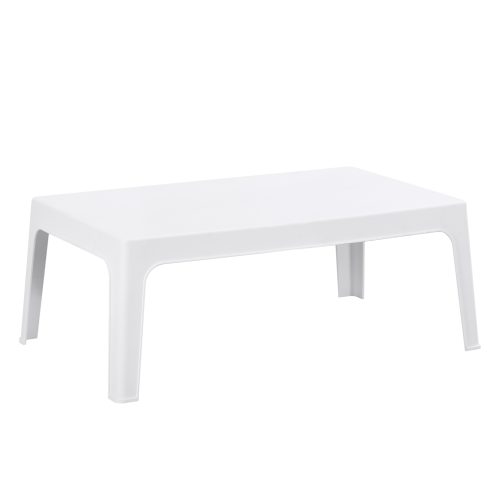 ΤΡΑΠΕΖΑΚΙ ΟΡΘΟΓΩΝΙΟ SLEEK HM6367.01 ΠΟΛΥΠΡΟΠΥΛΕΝΙΟ ΣΕ ΛΕΥΚΟ 105x64x40Υεκ.