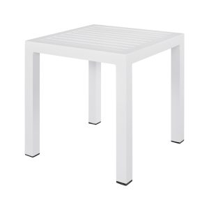 ΤΡΑΠΕΖΙ ΑΛΟΥΜΙΝΙΟΥ QIANA HM5402.01 ΛΕΥΚΟ 45x45x45,5Υ εκ.