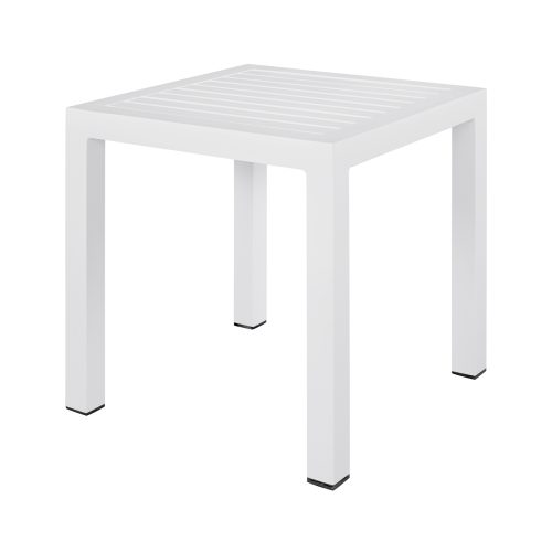 ΤΡΑΠΕΖΙ ΑΛΟΥΜΙΝΙΟΥ QIANA HM5402.01 ΛΕΥΚΟ 45x45x45,5Υ εκ.
