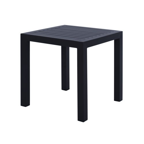 ΤΡΑΠΕΖΙ ΑΛΟΥΜΙΝΙΟΥ QIANA HM5402.02 ΓΚΡΙ 45x45x45,5Υ εκ.