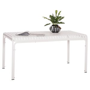 ΤΡΑΠΕΖΙ ΑΛΟΥΜΙΝΙΟΥ RACHEL HM6339.02 ΛΕΥΚΟ 150x80x75Υεκ.