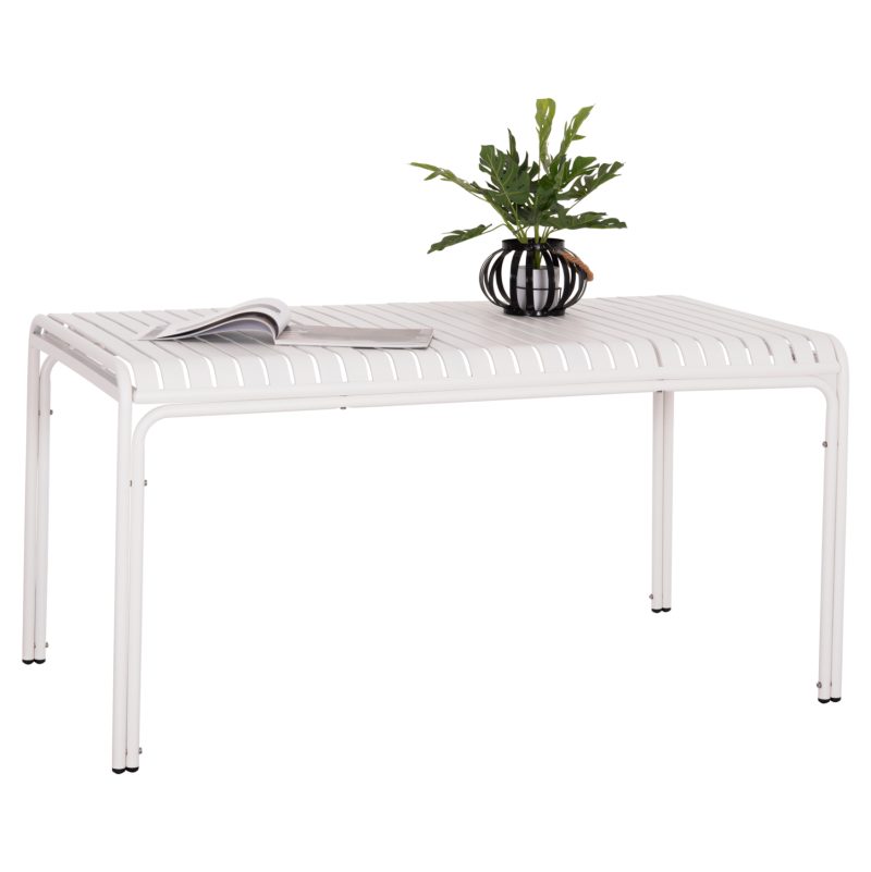 ΤΡΑΠΕΖΙ ΑΛΟΥΜΙΝΙΟΥ RACHEL HM6339.02 ΛΕΥΚΟ 150x80x75Υεκ.