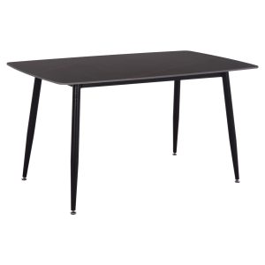 ΤΡΑΠΕΖΙ RAVEN HM18149.02 ΚΕΡΑΜΙΚΟ TOP ΜΕ ΟΨΗ ΜΑΥΡΟ ΜΑΡΜΑΡΟ 140x80x74Υεκ.