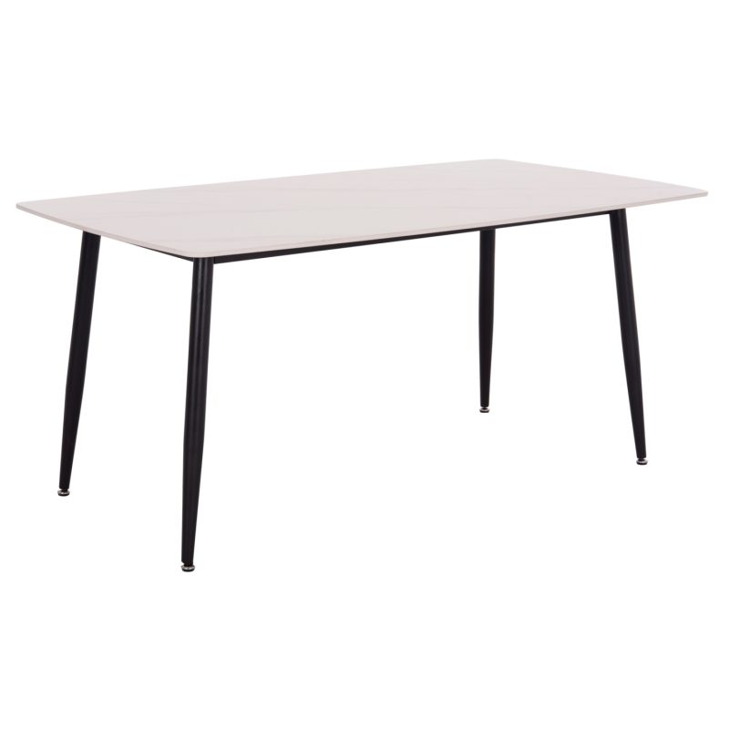 ΤΡΑΠΕΖΙ RAVEN HM18150.01 ΚΕΡΑΜΙΚΟ TOP ΜΕ ΟΨΗ ΛΕΥΚΟ ΜΑΡΜΑΡΟ 160x80x74Υεκ.