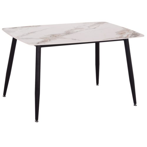 ΤΡΑΠΕΖΙ RAVEN HM9854.04 ΚΕΡΑΜΙΚΟ TOP ΜΕ ΟΨΗ ΜΑΡΜΑΡΟΥ τ.CALACATTA 120x70x73Υεκ.