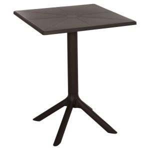 ΤΡΑΠΕΖΙ ΠΟΛΥΠΡΟΠΥΛΕΝΙΟΥ ΤΕΤΡΑΓΩΝΟ TERRIN HM6125.13 ΚΑΦΕ 60x60x75Υεκ.