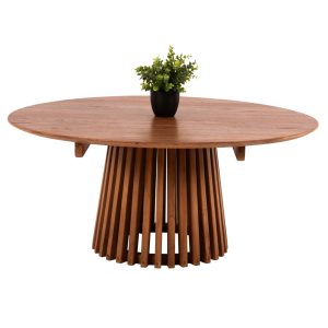 ΤΡΑΠΕΖΙ ΣΑΛΟΝΙΟΥ ΟΒΑΛ BRECCAN HM6594.02 ΜΠΕΖ FIBER CEMENT 130x70x40Υεκ