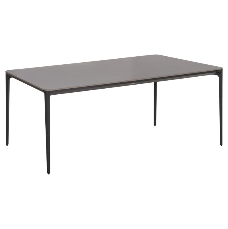 ΤΡΑΠΕΖΙ ΤΡΑΠΕΖΑΡΙΑΣ STAD HM6557.01 ΓΚΡΙ ΑΛΟΥΜΙΝΙΟ & SINTERED STONE TOP 180x90x74Υεκ