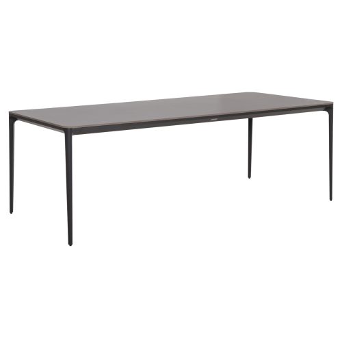 ΤΡΑΠΕΖΙ ΤΡΑΠΕΖΑΡΙΑΣ STAD HM6558.01 ΓΚΡΙ ΑΛΟΥΜΙΝΙΟ & SINTERED STONE TOP 220x100x74Υεκ
