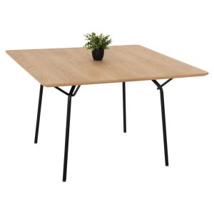 ΤΡΑΠΕΖΙ ΤΡΑΠΕΖΑΡΙΑΣ ROLLO HM9421.12 ΣΤΡΟΓΓΥΛΟ BLACK MARBLE Φ90x74Υεκ.