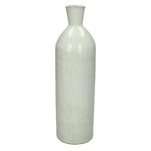 Βάζο ArteLibre Λευκό Πέτρα 9.3x9.3x32cm