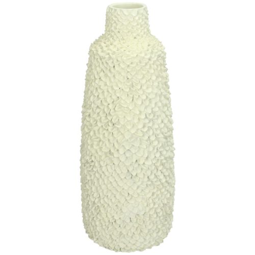 Βάζο ArteLibre Ιβουάρ Polyresin 12.7x12.7x30.7cm