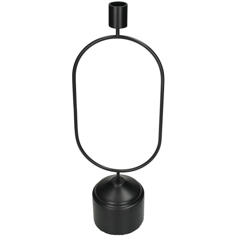 Κηροπήγιο ArteLibre Μαύρο Μέταλλο 13x8.5x36cm